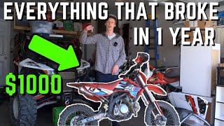 1000 Amazon Dirt Bike After 1 Year Did The Apollo RFZ Hold Up To The Enduro [upl. by Acireed648]