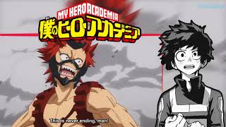 Kirishima and Sato vs Cementoss Final Exam Boku no Hero Academia [upl. by Scevo]