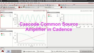 Cascode Common Source Amplifier Analysis in Cadence [upl. by Fanchie]