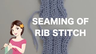 How to Sew Knitting Pieces in Ribbing  Absolute Beginners Guide [upl. by Cyndie]