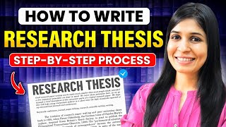 How to write a Research Thesis or Dissertation  Stepbystep process amp AI tools [upl. by Emmott]