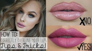 How To Overline your lips Tips amp Tricks [upl. by Kinna110]