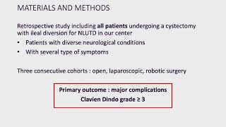 23367 Cystectomy and ileal conduit for neurogenic bladder  complications and risk factors [upl. by Oiciruam]