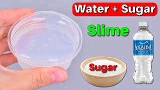 DIY WATER AND SUGAR SLIME ASMR  NO GLUE WATER AND SUGAR SLIME MAKING AT HOME  WATER SLIME EASY [upl. by Dexter766]