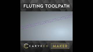 Create decorative textures with the Fluting Toolpath in Carveco Maker [upl. by Tonneson723]