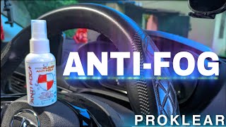 Anti Fog spray  How to use Proklear antifog spray in car windshield [upl. by Gide58]