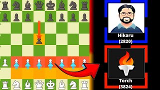 Torch Premoves every Pawns VS Hikaru ‼️ INSANE [upl. by Africah]