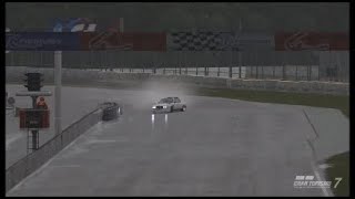 Drifting in the rain  BMW 30 CSL 73  Gran Turismo 7  Logitech Pro Wheel and pedals [upl. by Letnom]