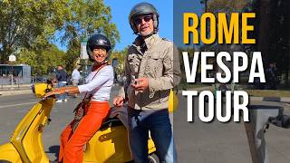 Around Rome on a Scooter—Lungotevere motorcycletour rome vespa [upl. by Oiceladni]