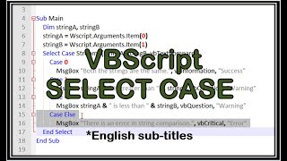 VBScript Select Case VBScriptSelect Case in VbscriptSelect CaseSelect Case StatementScriptCase [upl. by Neo]