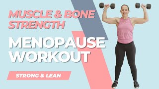 MENOPAUSE STRENGTH WORKOUT Build Muscle amp Bone Strength amp Feel Great [upl. by Sesmar]