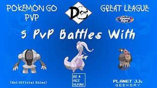 Pokémon GO PvP  Great League 5 Rounds Registeel  Goodra  Mandibuzz [upl. by Red]