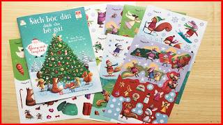 Merry Christmas Sticker book play with sticker sticker activities Chim Xinh channel [upl. by Dennard]