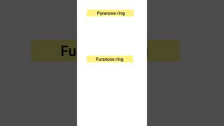 what is pyranose and furanose ring l difference between pyranose and furanose ring l biology [upl. by Ailimaj]