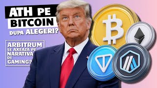 BITCOIN SPRE 40K SAU 90K DUPA ALEGERI  Ethereum Arbitrum EtherFI si Ton au vesti interesante [upl. by Terzas705]