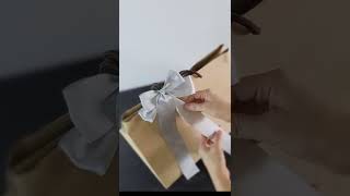 How to tie ribbon on gift Bag Shorts [upl. by Zephaniah597]