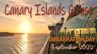 Canary Islands Cruise  Sep 2022  PampO Ventura N225  Embarkation Day [upl. by Laurella287]