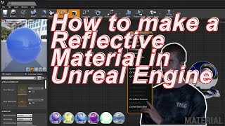 How to create a REFLECTIVESHINY Material in Unreal Engine [upl. by Aidnic]