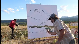 Plein Air Painting Gallery Paint Out  Montana [upl. by Hewes]