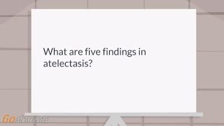 What are some findings of atelectasis [upl. by Dean]