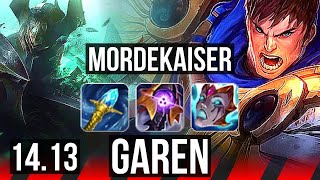 MORDEKAISER vs GAREN TOP  Rank 2 Morde  EUW Challenger  1413 [upl. by Bubb973]