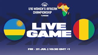 Rwanda v Guinea  Full Basketball Game  FIBA U16 African Championship Women 2023 [upl. by Cirred]