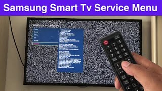 How to Access Service Menu Old Samsung Smart Tv [upl. by Bucky52]