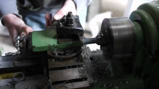 Time Lapse  Cutting a Thread on Myford ML7R [upl. by Ahsiei593]