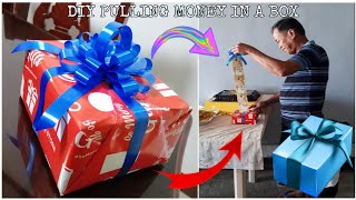 DIY MONEY BOX  PULLING MONEY IN A BOX  GIFT IDEAS [upl. by Hsakiv]