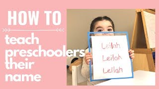 Teach Your Preschooler Their Name  HOMESCHOOLING PRESCHOOLERS [upl. by Gilbart628]