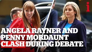 Five times Angela Rayner and Penny Mordaunt clashed during the BBC election debate [upl. by Anoit]