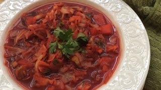 BORSCHT SOUP RECIPE  Traditional Slavic Dish [upl. by Marielle]