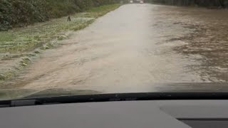 Floods in Wales Womans Harrowing Drive Amid Storm Bert  WooGlobe [upl. by Egiap217]