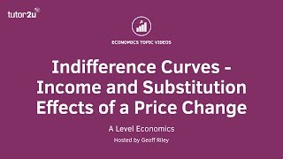 Indifference Curves  Income and Substitution Effects for Normal Goods I A Level and IB Economics [upl. by Hatti]