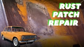 Rust patch repair and welding on Lada 2101  Resto Mod Republic Ep2 [upl. by Doria]