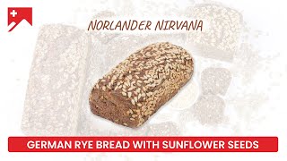 How to Make Perfect Norlander Dark Rye Bread with Sunflower Seeds  SwissBake® [upl. by Thorn]