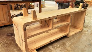 Creative Woodworking Craftsman Wooden Furniture  TV Stand Design Furniture Making [upl. by Boigie665]