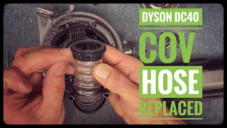 Vacuum repair man shows how to replace a Dyson DC40UP19 COV hose [upl. by Ready]