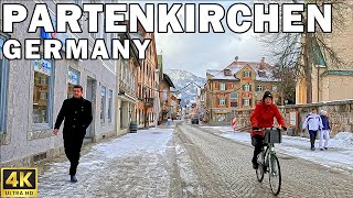 GERMANY 🇩🇪 GARMISCHPARTENKIRCHEN Walking tour in a town in the German Alps  4K 60fps [upl. by Llebyram653]