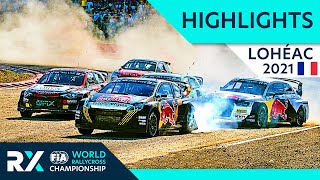 World RX Final Highlights  World RX of Lohéac 2021  Rallycross France 2021 [upl. by Ahsimrac]