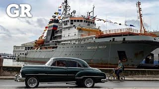 Barcos de guerra rusos llegan a La Habana [upl. by Hutt]