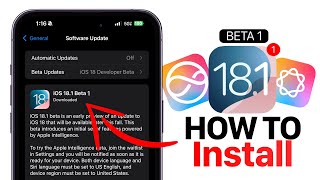 How To install iOS 181 Beta 1 and Device Support [upl. by Dranik982]