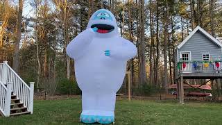 REVIEW The 15’ Inflatable Illuminated Bumble from Hammacher Schlemmer [upl. by Eniagrom425]