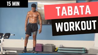 15 MIN  Tabata Workout  No Equipment Workout  TABATA HIIT Workout [upl. by Macintosh]