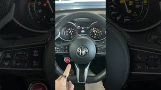 2020 Alfa Romeo Stelvio Quadrifoglio start up sequence quadrifoglio [upl. by Avigdor]