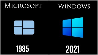 Evolution Of Windows Operating System 1985  2021 [upl. by Eadas]