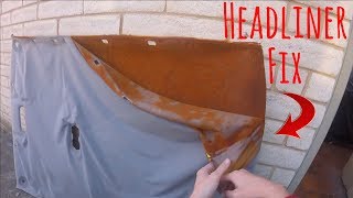 How to fix cars Headliner Professionally  HOW TO REPAIR A SAGGING HEADLINER [upl. by Salsbury185]