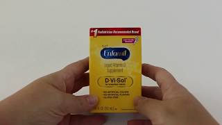 Review of Enfamil DViSol Vitamin D Supplement Drops for Infants [upl. by Acirtal]