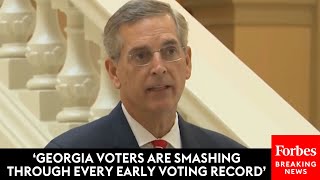 BREAKING NEWS Georgia Early Voting Update Given By GA Secretary Of State Brad Raffensperger [upl. by Virg]