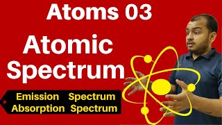 Atoms 03  Atomic Spectrum II Emission Absorption Spectra II Lyman  Balmer Series JEENEET [upl. by Cedar]